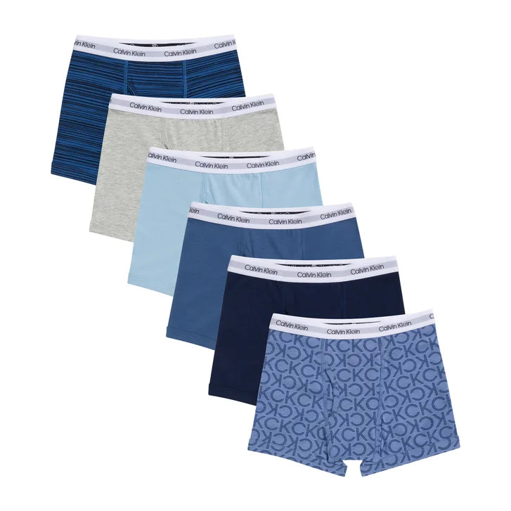 Calvin Klein Youth Boxer Brief Underwear, 6-pack