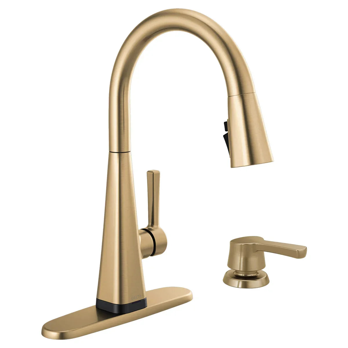 Delta Lenta Touch Pull-Down Kitchen Faucet with Soap Dispenser