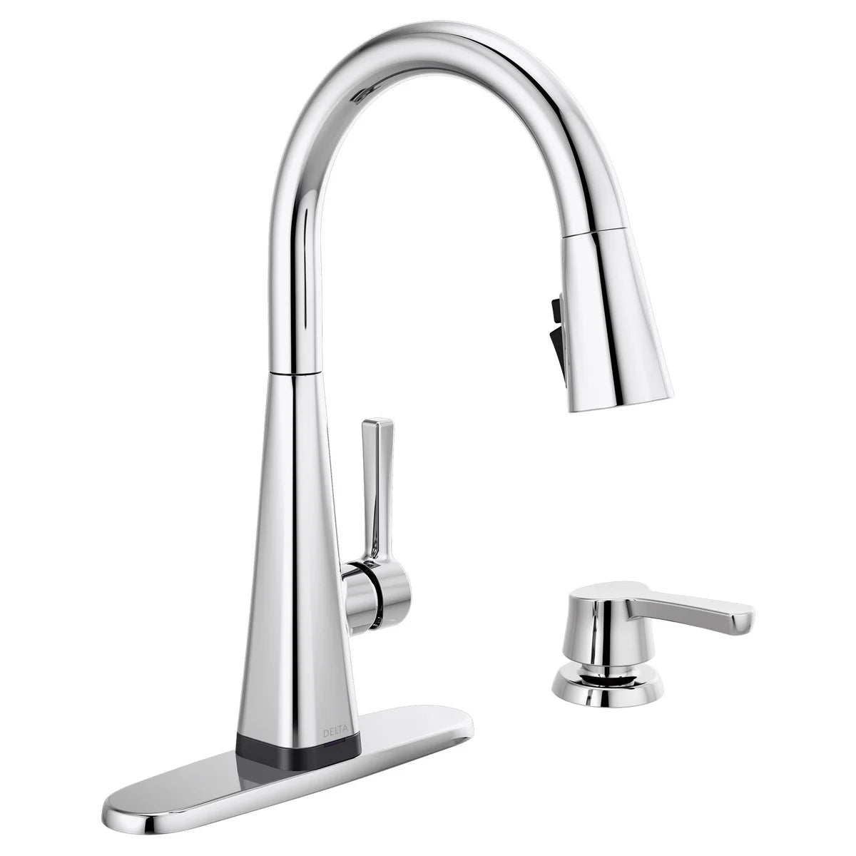 Delta Lenta Touch Pull-Down Kitchen Faucet with Soap Dispenser