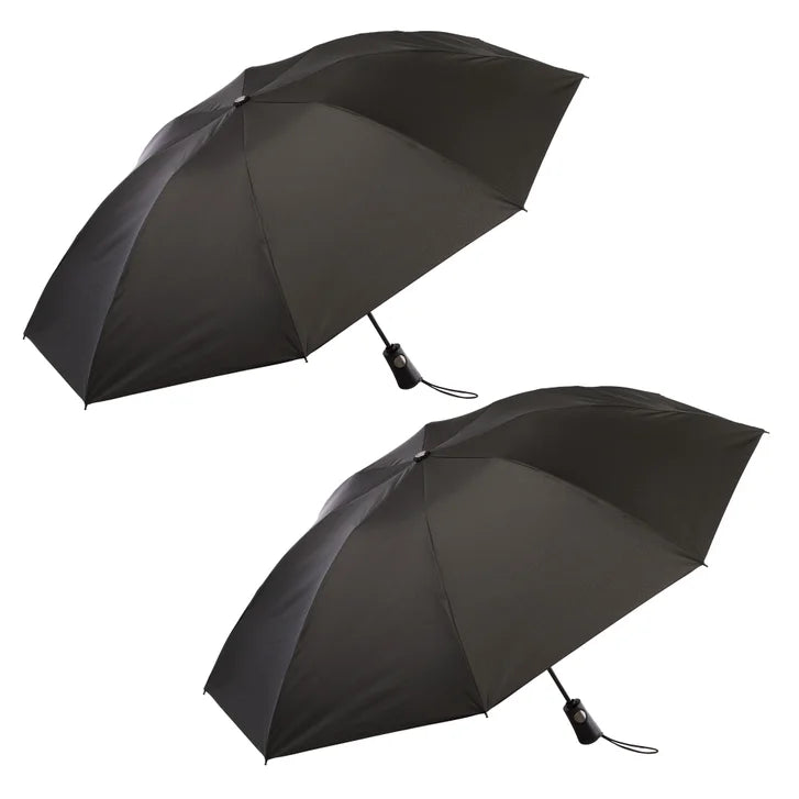 Totes Recycled Automatic Compact InBrella, 2-pack – Reverse Close Umbrella