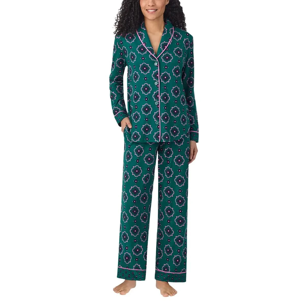 Room Service Women's Shawl Collar Pajama Set
