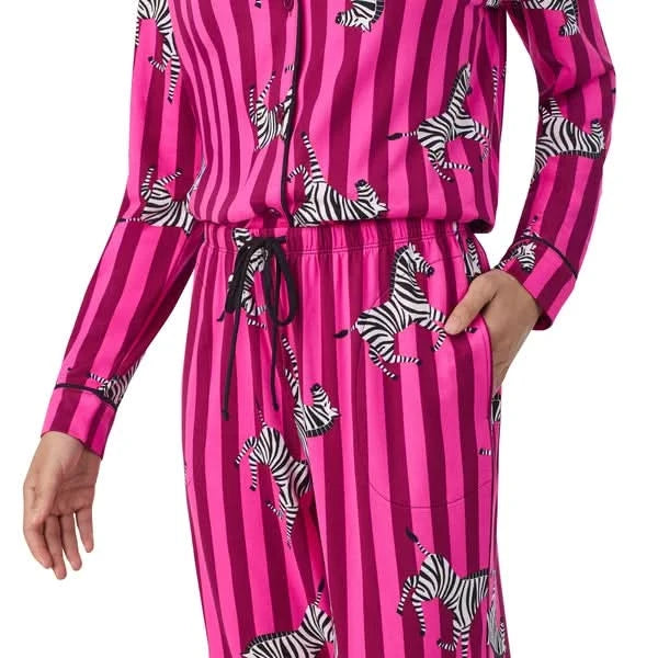 Room Service Women's Shawl Collar Pajama Set