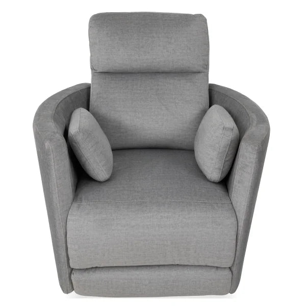 Darcy Fabric Power Swivel Glider Recliner with Power Headrest