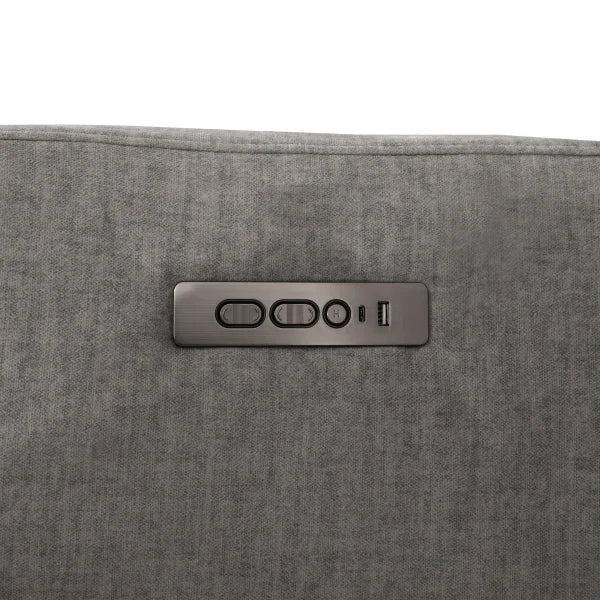 Darcy Fabric Power Swivel Glider Recliner with Power Headrest