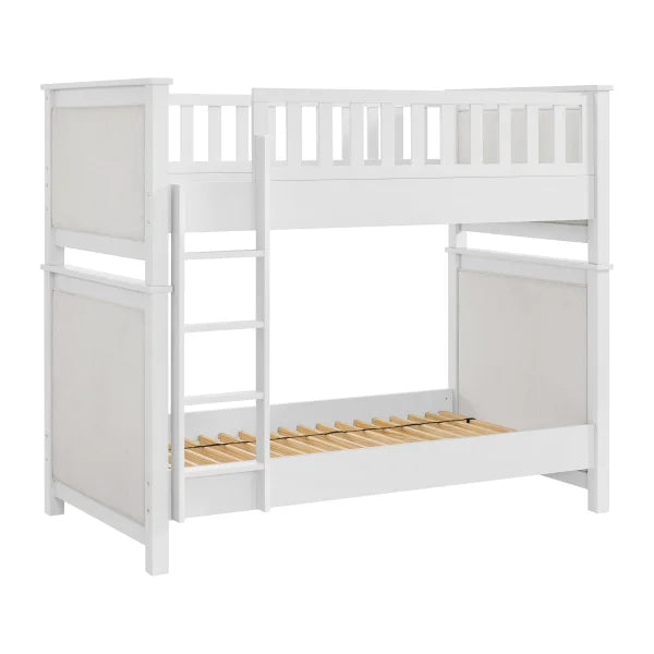 Paige Twin Over Twin Upholstered Bunk Bed