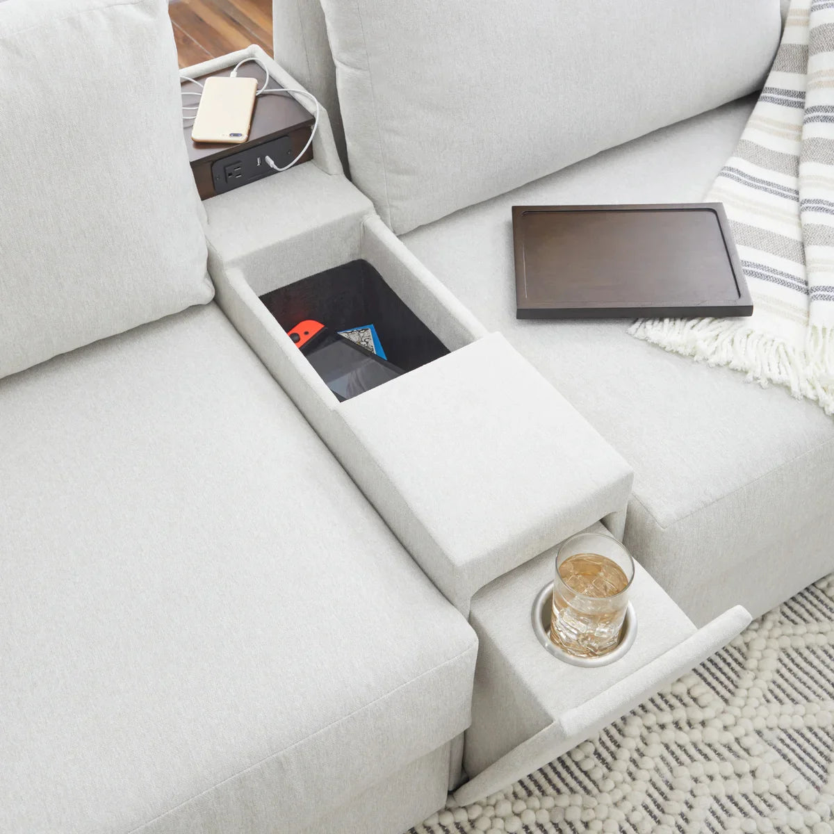 Flexsteel Modular Sectional Narrow Hub