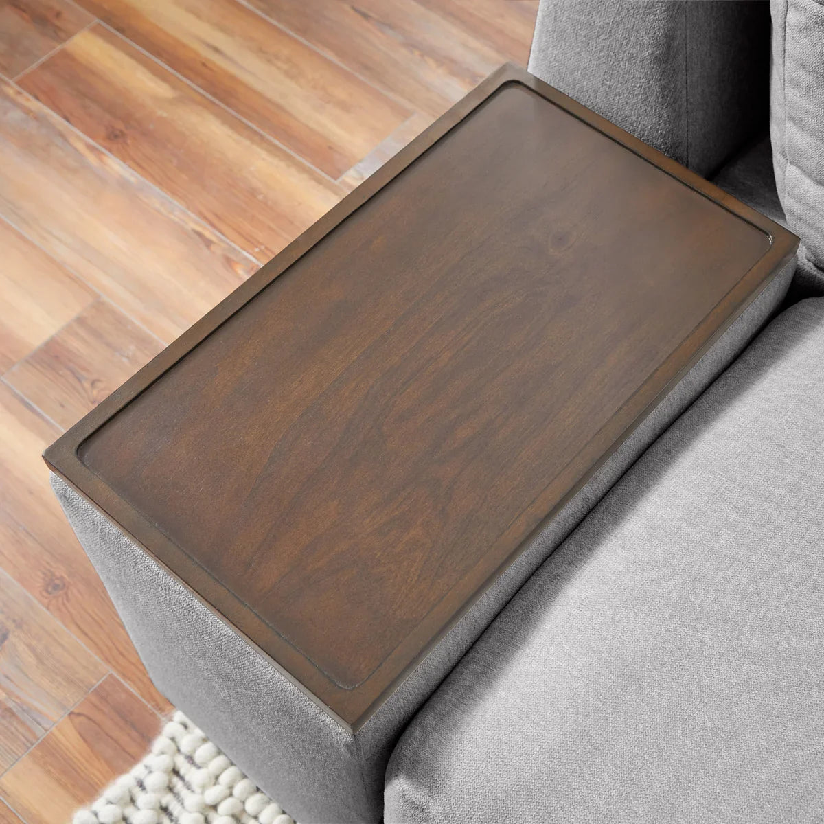 Flexsteel Modular Sectional Storage Hub,Pebble Gray