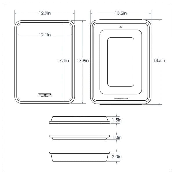 Nordic Ware Naturals 3-Piece Baking Sheet Set With Lid