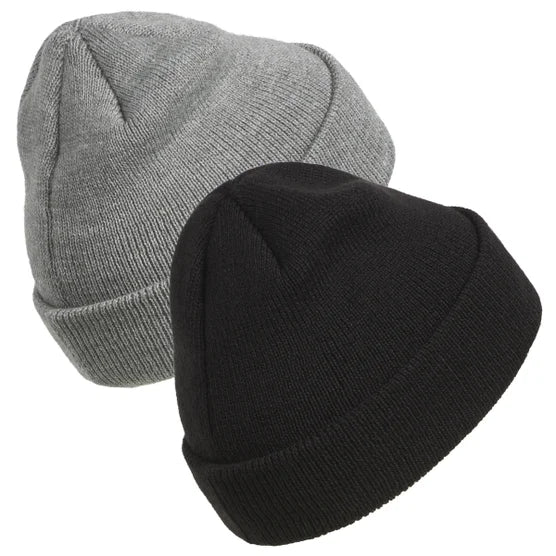 adidas Unisex Fold Beanie, 2-pack