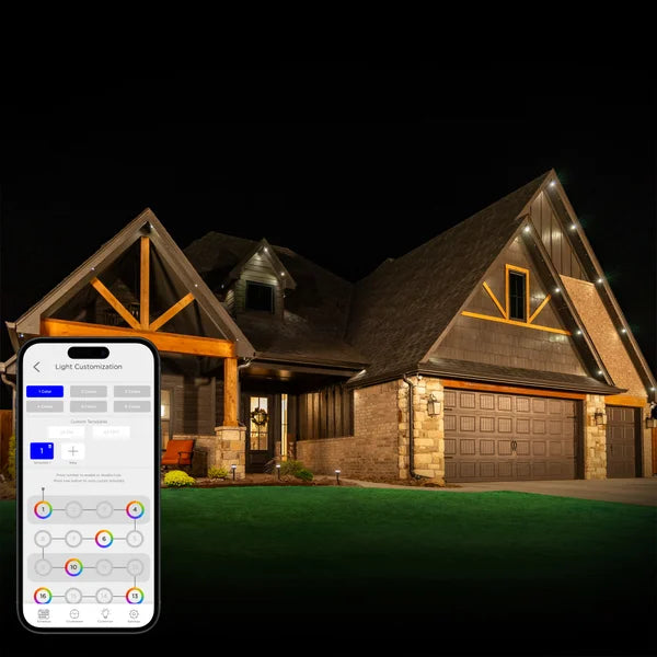 Enbrighten 100ft Permanent Outdoor Wi-Fi Eternity Eave Lights