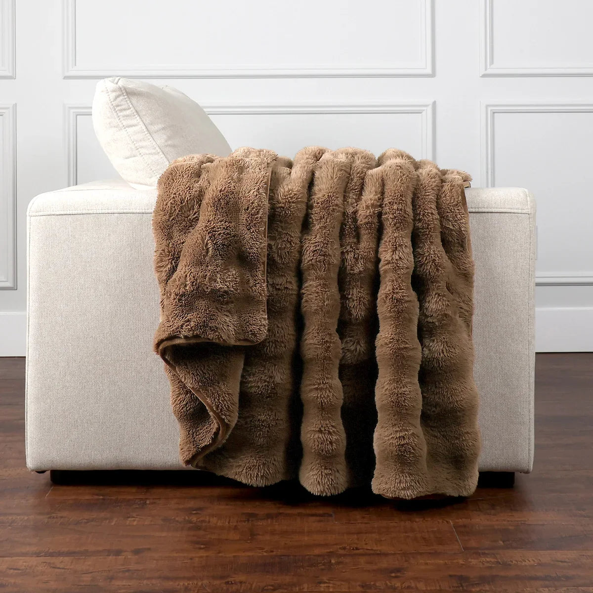 Bubble Faux Fur Throw