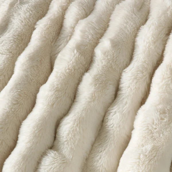 Bubble Faux Fur Throw
