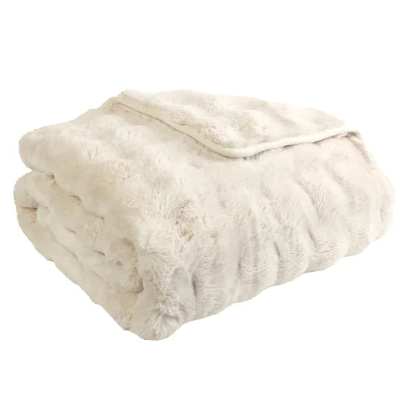 Bubble Faux Fur Throw