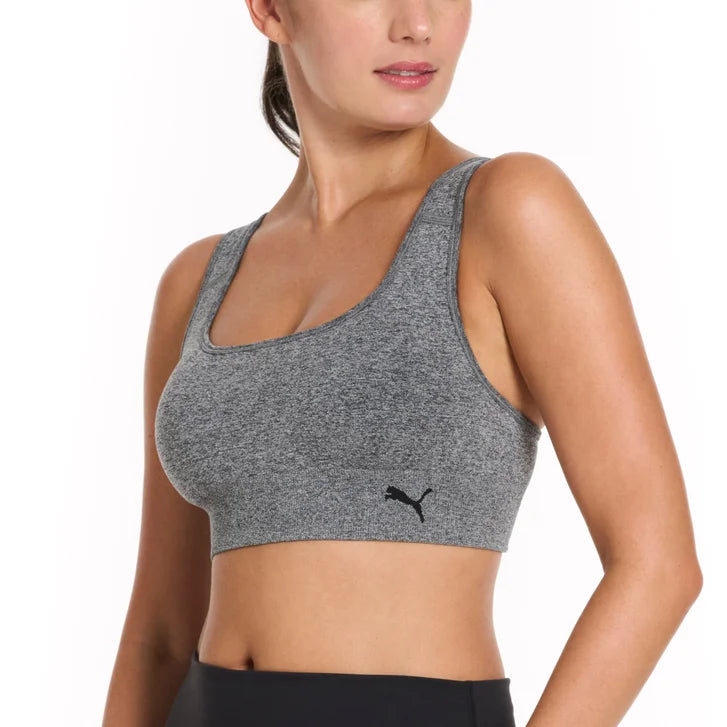 PUMA Women's Seamless Sports Bra, 2-pack
