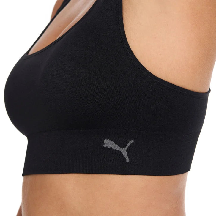 PUMA Women's Seamless Sports Bra, 2-pack