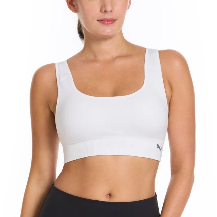PUMA Women's Seamless Sports Bra, 2-pack
