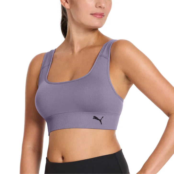 PUMA Women's Seamless Sports Bra, 2-pack