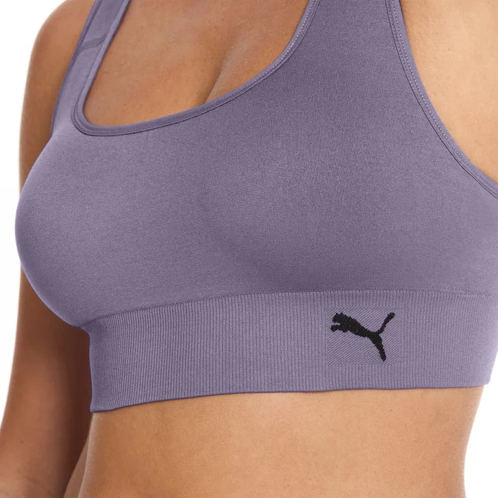 PUMA Women's Seamless Sports Bra, 2-pack