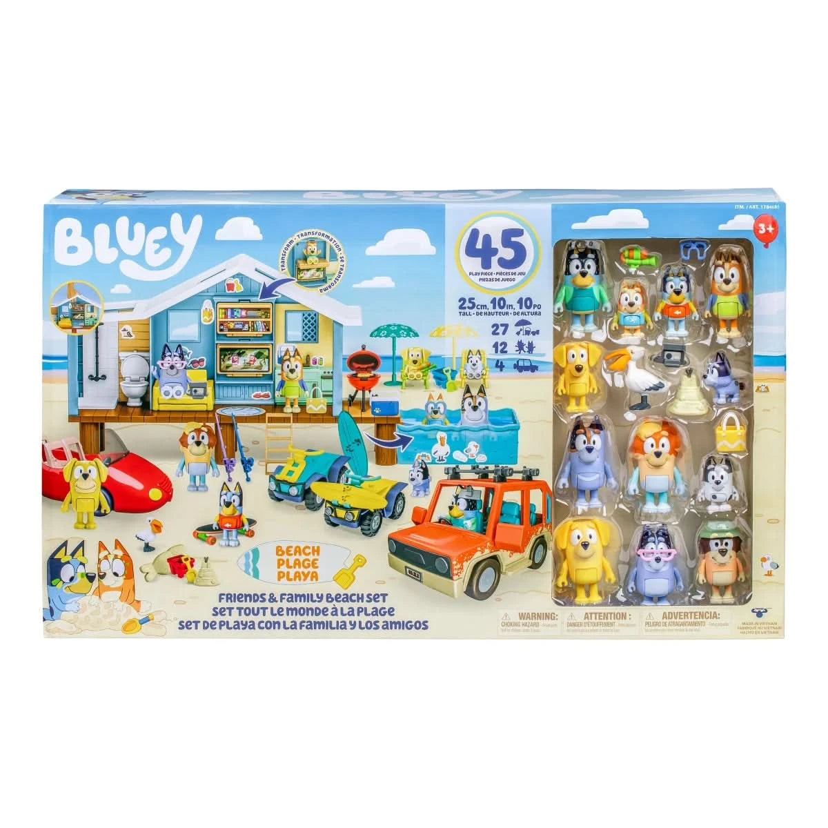 Bluey Friends and Family Beach Set