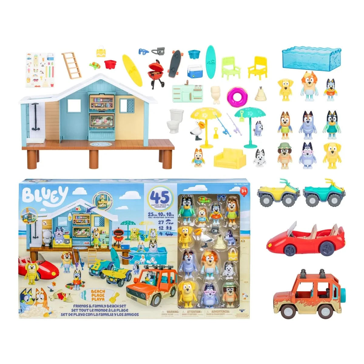 Bluey Friends and Family Beach Set