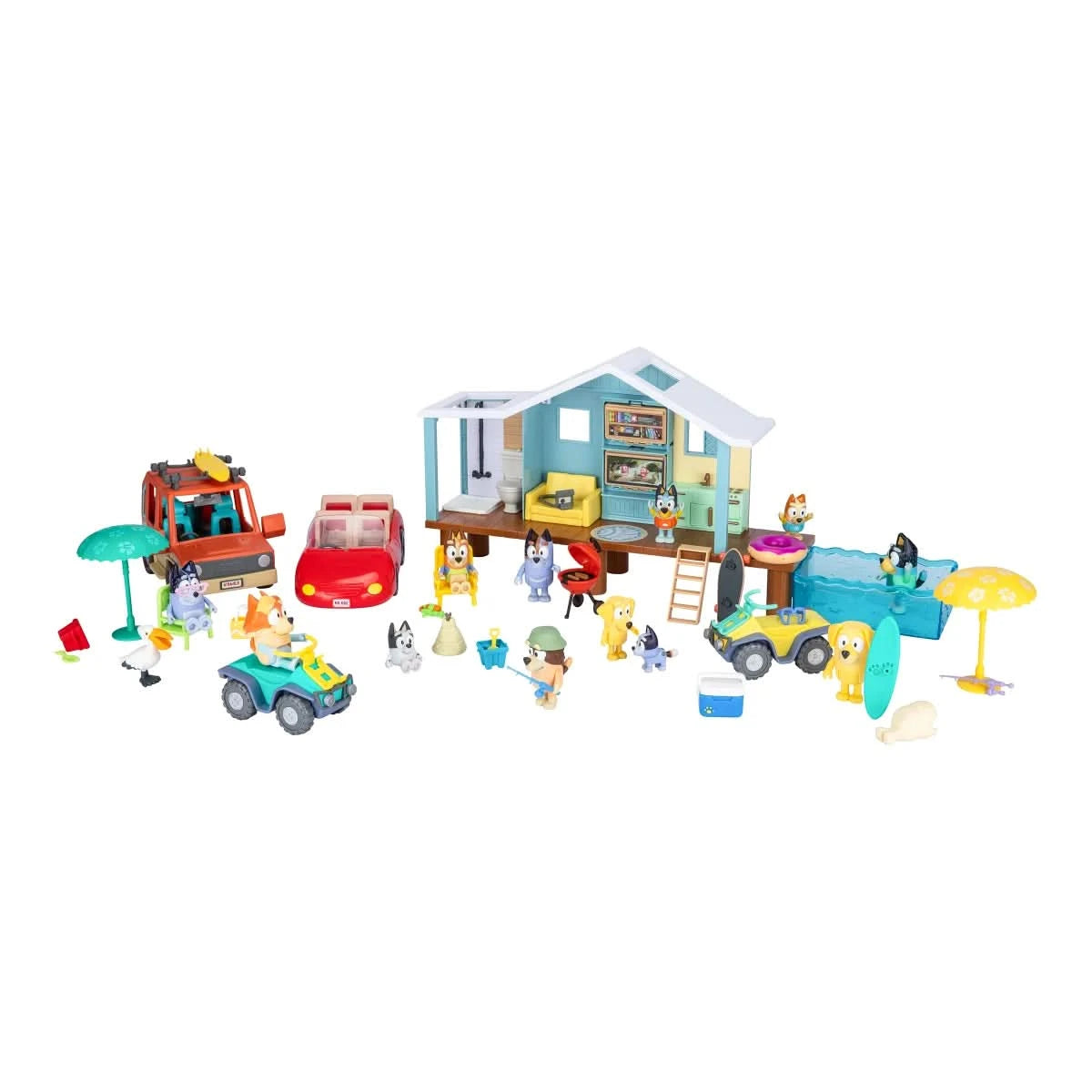 Bluey Friends and Family Beach Set