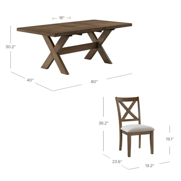 Lathan Dining Table and 6 Chairs