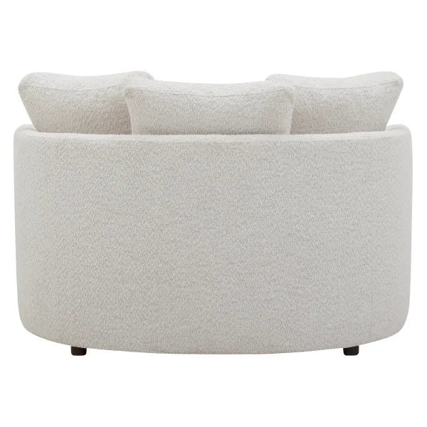 Holley Oversized Fabric Accent Chair with Storage Ottoman