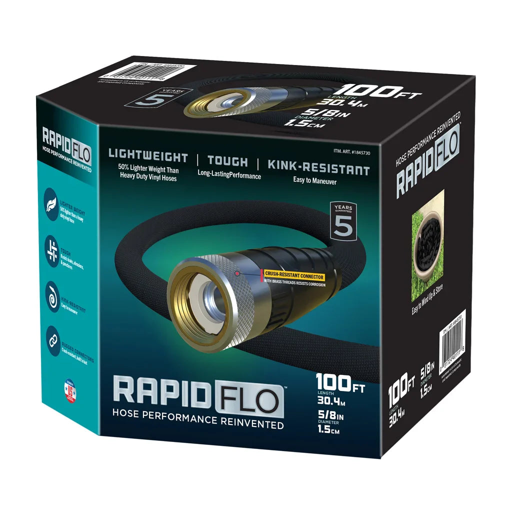 Rapid Flo 5/8 in. x 100 ft. Compact Garden Hose