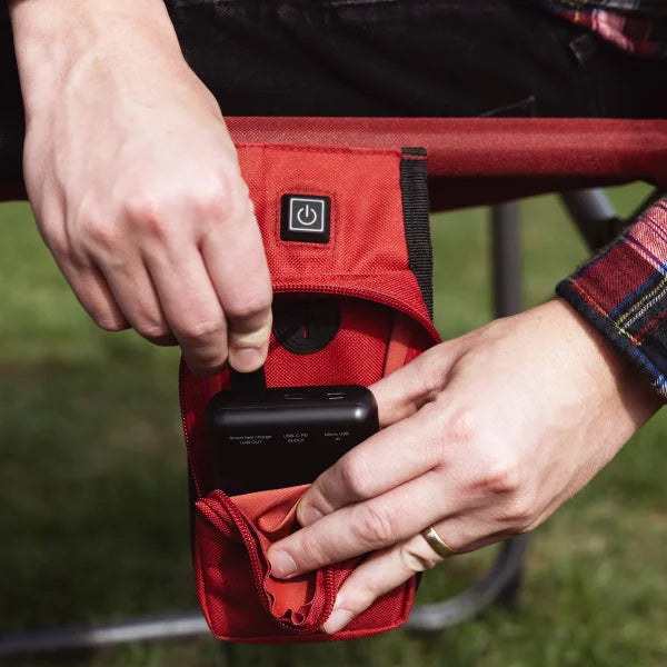 Timber Ridge Heated Director’s Chair with Side Table