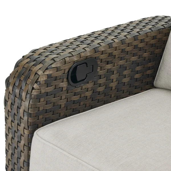 Thomasville Barela 3-piece Outdoor Glider Recliner Set