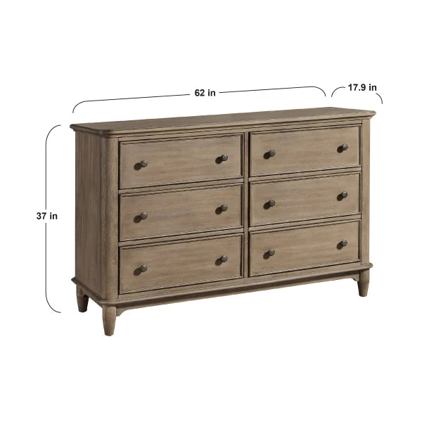 Lila 6-Drawer Dresser