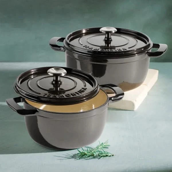 Tramontina 4-quart & 6-quart Enameled Cast Iron Round Dutch Oven, 2-pack