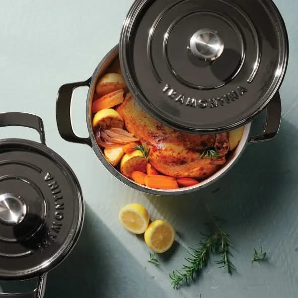 Tramontina 4-quart & 6-quart Enameled Cast Iron Round Dutch Oven, 2-pack