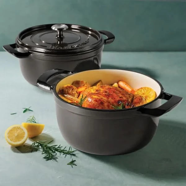 Tramontina 4-quart & 6-quart Enameled Cast Iron Round Dutch Oven, 2-pack