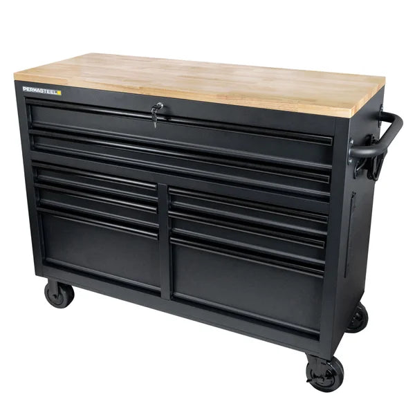 Permasteel 46in. W x 18in. D 8-Drawer Mobile Workbench