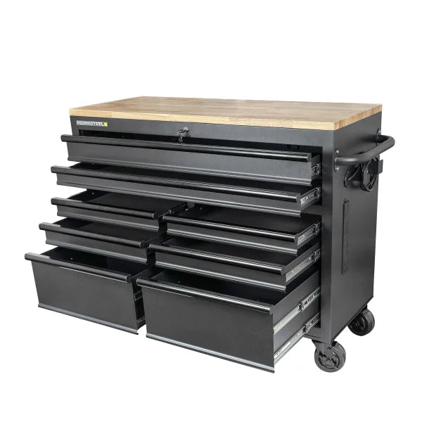 Permasteel 46in. W x 18in. D 8-Drawer Mobile Workbench