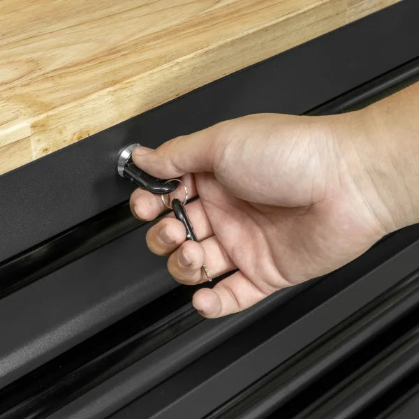 Permasteel 46in. W x 18in. D 8-Drawer Mobile Workbench