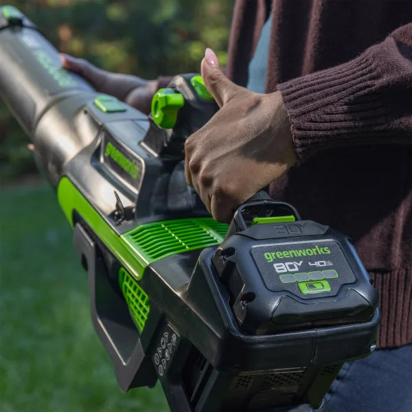 Greenworks 80V 800CFM Brushless Leaf Blower w/ 4Ah Battery & Charger