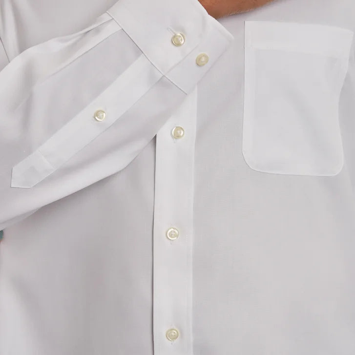 Kirkland Signature Men's Traditional Fit Dress Shirt - Exact Sleeve Length