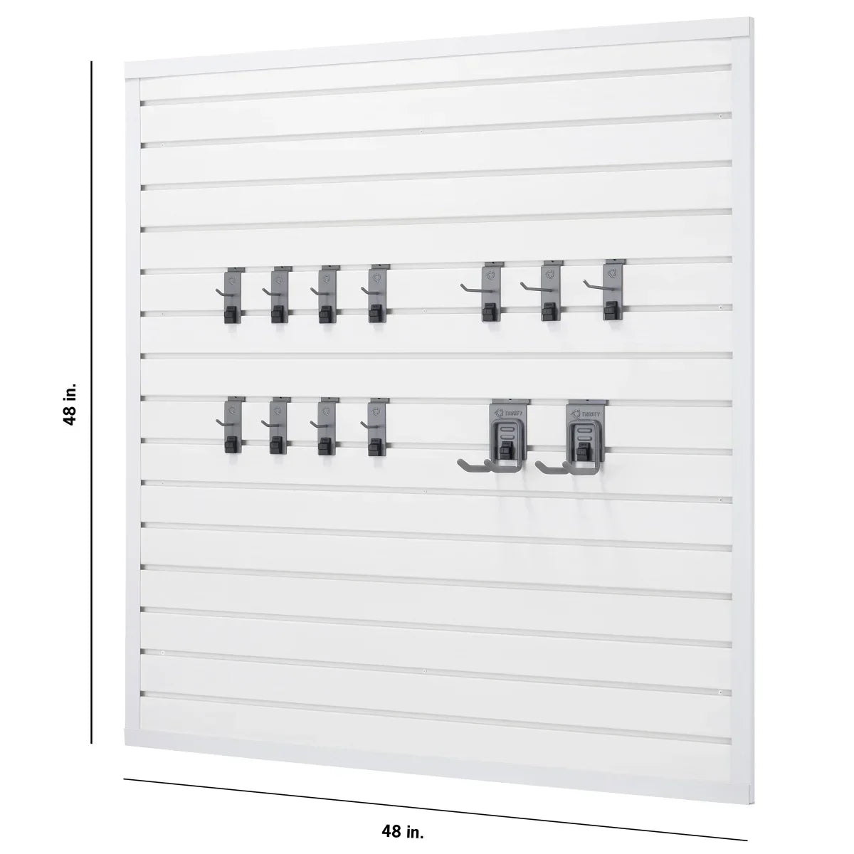 TRINITY 16 Sq Ft Modular Slatwall 13-piece Accessory Set