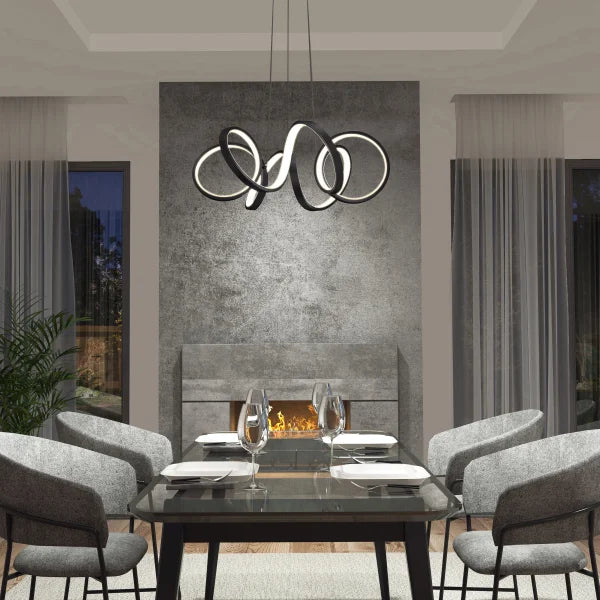 Artika Swirl Ribbon Integrated LED Pendant Light