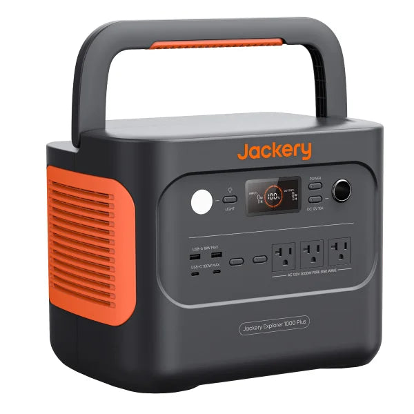 Jackery 1000 Plus Solar Generator with Mini 100W Solar Panel