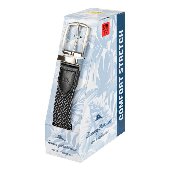 Tommy Bahama Men's Stretch Braided Reversible Belt