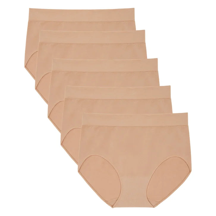 Carole Hochman Women's Seamless Brief, 5-pack
