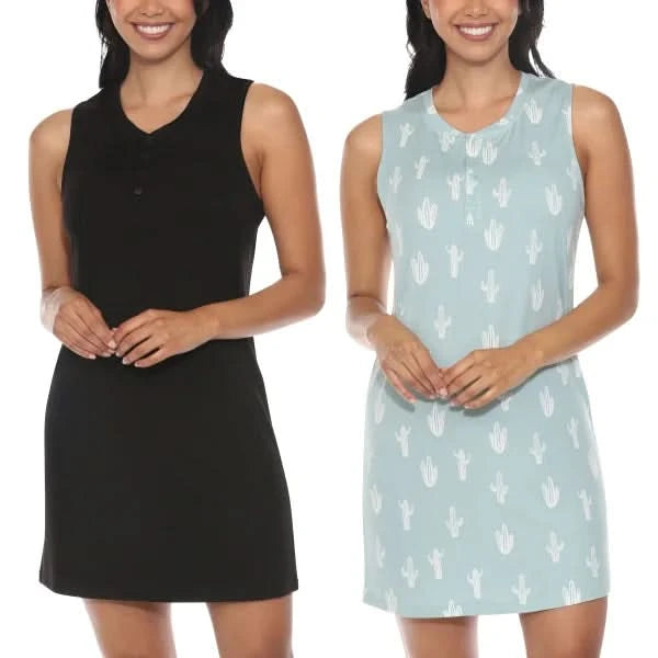 Honeydew Women's Sleep Tank Dress, 2-pack