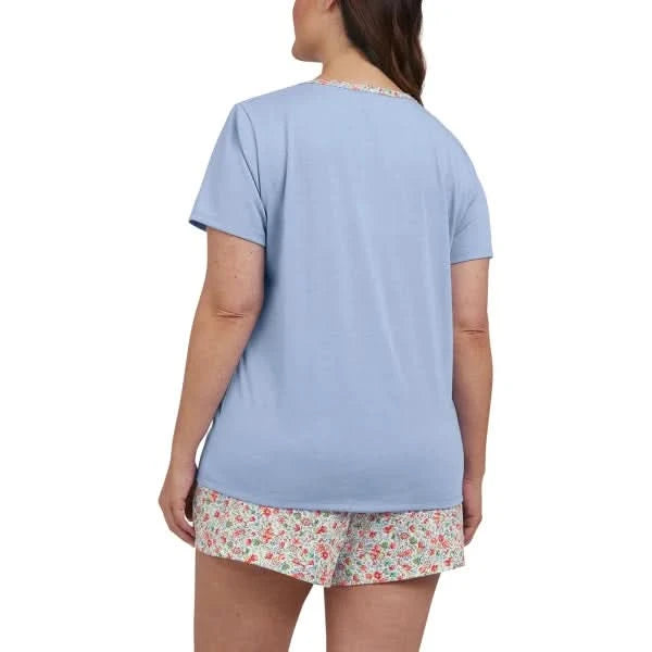 Lands End Women's 2-piece Knit Short Pajama Set