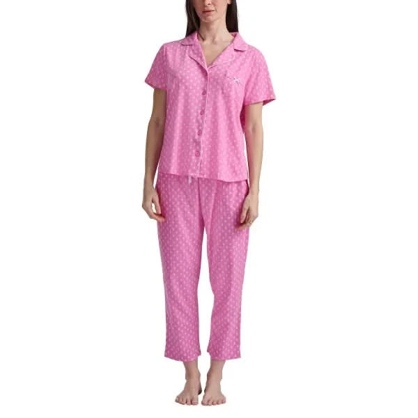 Karen Neuburger Women's Notch Collar 2-piece PJ Set