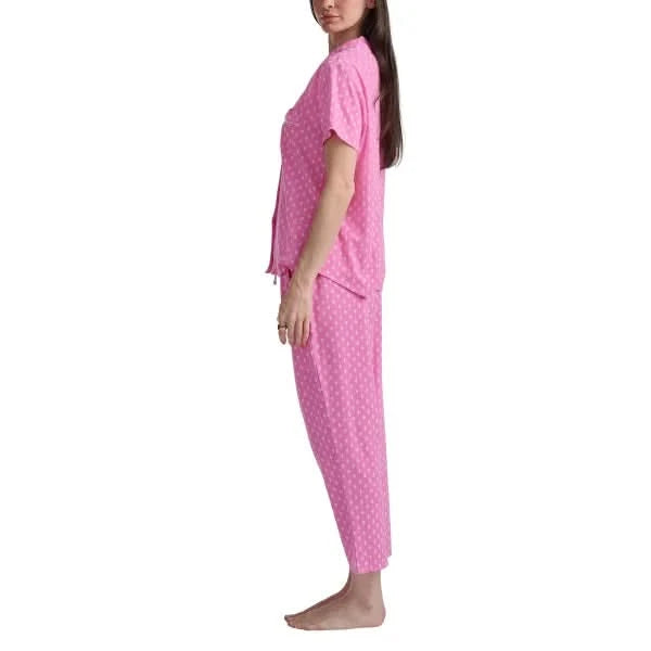 Karen Neuburger Women's Notch Collar 2-piece PJ Set