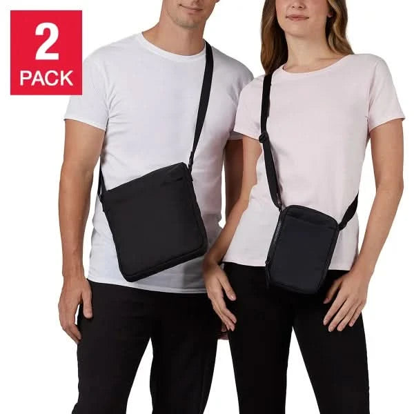 32 Degrees Unisex Crossbody Bag, 2-pack