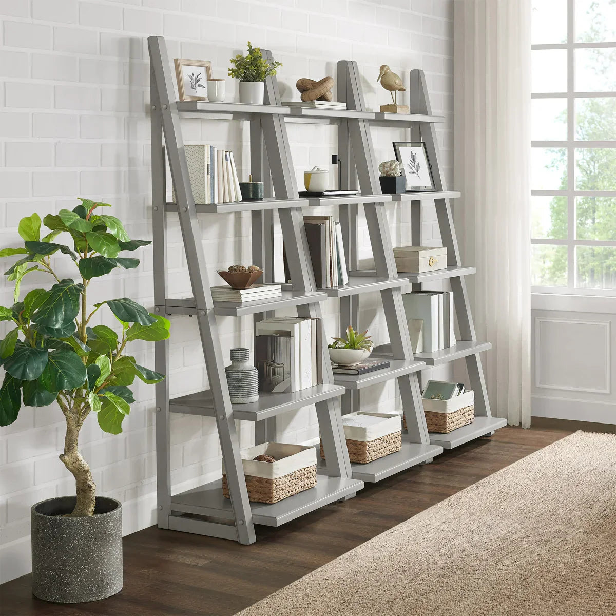 Kellen 72” Ladder Bookcase